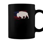 Bison American Flag Mugs
