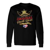 Puerto Rico Flag Souvenirs For Puerto Ricans Men & Women Long Sleeve T-Shirt