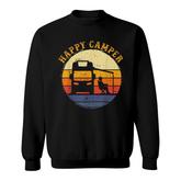 Retro Happy Camper Rv Camping  Fun Gift For The Camping Sweatshirt