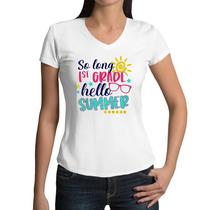 Kids So Long 1st Grade Hello Summer Girl Last Day Of School Shirt