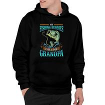 Mens My Fishing Buddies Call Me Papa Fathers Day Gift Dad Hoodie