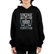 32Nd Birthday Gift 32 Years Old Men Women Retro Vintage 1990 Ver2 Youth  Hoodie