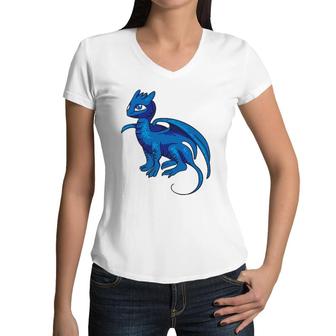 Cool Dragon - Great Gifts For Kids And Toddlers Women V-Neck T-Shirt | Mazezy