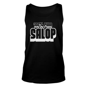 100 Percent Pure Salop Funny Unisex Tank Top | Mazezy