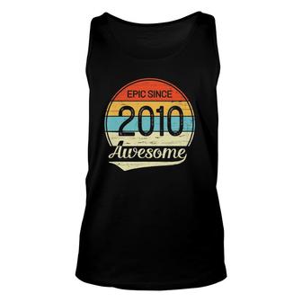 12 Years Old Epic Awesome Since 2010 12Th Birthday Gift Unisex Tank Top - Seseable