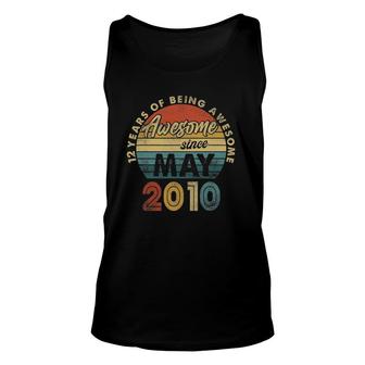12 Years Old Retro May 2010 Vintage 12Th Birthday Gift Men Unisex Tank Top - Seseable