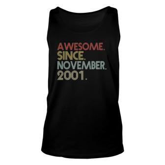 21St Birthday - 21 Years Old Awesome Since November 2001 Ver2 Unisex Tank Top - Seseable