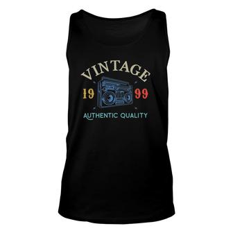 22 Years Old 1999 Vintage 22Nd Birthday Anniversary Gift Unisex Tank Top - Seseable