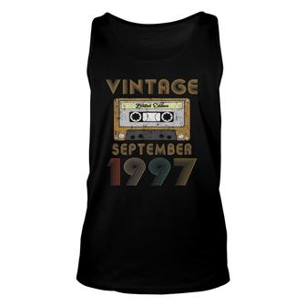 23 Years Old - Vintage Made In September 1997 23Rd Birthday Unisex Tank Top - Seseable