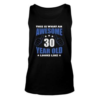 30Th Birthday Awesome Gifts For Him Men 30 Years Old Son 1992 Ver2 Unisex Tank Top - Seseable