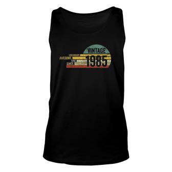 36 Years Old Legendary Retro Vintage Awesome Birthday 1985 Ver2 Unisex Tank Top - Seseable