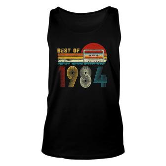 37Th Bday Gifts Best Of 1984 Retro Cassette Tape Vintage Unisex Tank Top - Seseable
