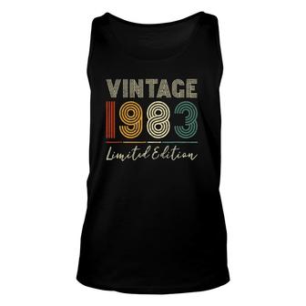 39 Years Old Vintage 1983 Limited Edition 39Th Birthday Tank Top | Mazezy UK