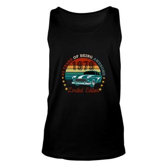 43 Years Of Being Awesome 1979 43Th Birthday 1979 Car Unisex Tank Top - Seseable