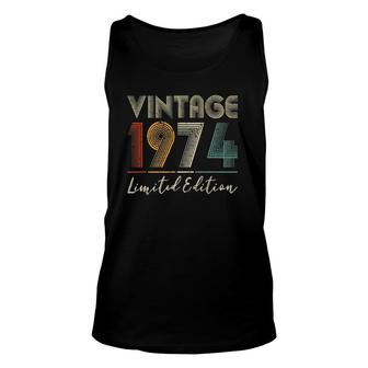 48 Years Old Vintage 1974 Limited Edition 48Th Birthday Tank Top | Mazezy