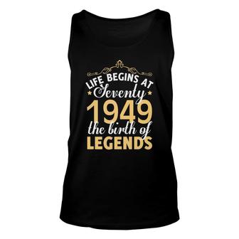 70Th Birthday Gift Vintage 1949 Classic Unisex Tank Top - Monsterry CA