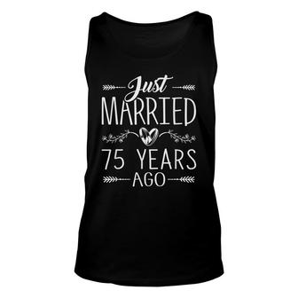 75Th Wedding Anniversary - 75 Years Marriage Matching Unisex Tank Top - Seseable