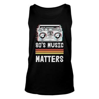80S 90S Styles 80S Music Matters Radio Great Unisex Tank Top - Seseable