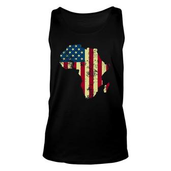 African American Usa Flag Patriotic 4Th Of July Juneteenth Unisex Tank Top - Seseable