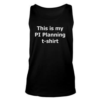 Agile Scrum Master Product Owner Pi Planning Unisex Tank Top | Mazezy
