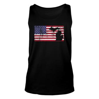 American Flag State Of Michigan Usa Fourth Of July Unisex Tank Top - Seseable