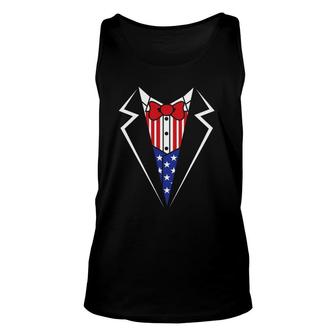 American Tuxedo Funny 4Th Of July Independence Day Gift Unisex Tank Top - Seseable