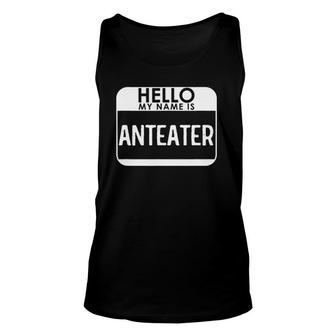 Anteater Costume Funny Easy Halloween Outfit Unisex Tank Top | Mazezy