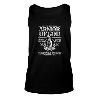 Armor Of God Bible Quote Christian Gift Premium Unisex Tank Top - Monsterry UK