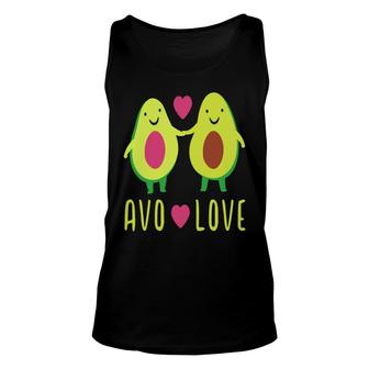 Avo Love Some Body Funny Avocado Couple Unisex Tank Top - Seseable
