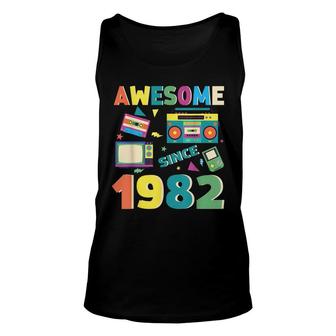 Awesome Since 1982 Vintage 1982 40Th Birthday 40 Years Old Unisex Tank Top - Seseable