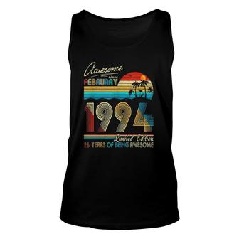 Awesome Since February 1994 Limited Edition 26 Years Of Being Awesome Unisex Tank Top - Seseable