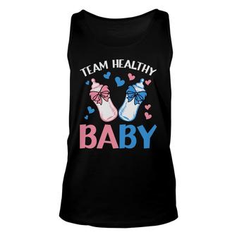 Baby Gender Reveal Party Gender Reveal Party Team Healthy Baby Unisex Tank Top - Seseable
