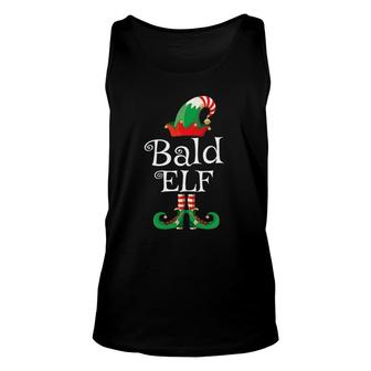 Bald Elf Gift Funny Family Costume Matching Christmas Unisex Tank Top - Seseable