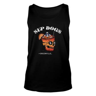 Bar Sup Dogs Greenville Nc Unisex Tank Top | Mazezy