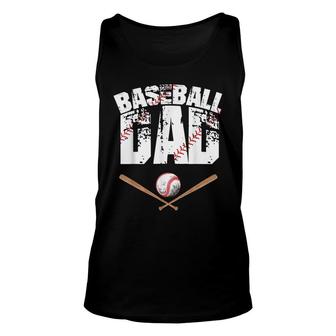 Baseball Dad - Baseball Lover For Father Unisex Tank Top - Seseable