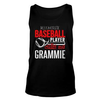 Baseball Grammie - My Favorite Player Calls Me Unisex Tank Top - Seseable