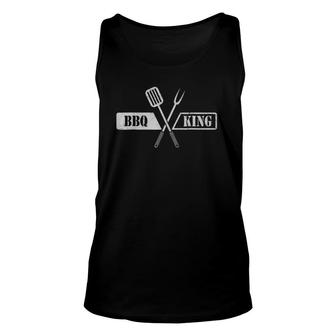 Bbq King For Grilling Dads & Barbecue Lovers Unisex Tank Top - Seseable