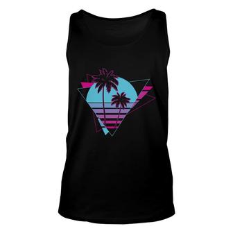 Beach Retro Sunset Vintage Great Retro Gift Unisex Tank Top | Seseable CA