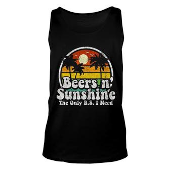 Beers Sunshine The Only I Need Enjoyable Gift 2022 Unisex Tank Top - Thegiftio