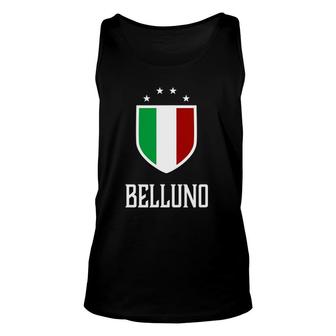 Belluno Italy Italian Italia Flag Unisex Tank Top - Seseable