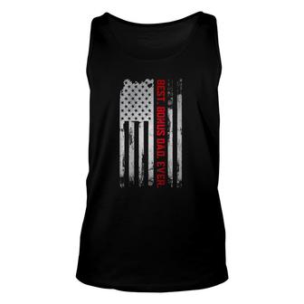 Best Bonus Dad Ever American Usa Flag Father’S Day Gift Dad Unisex Tank Top - Seseable