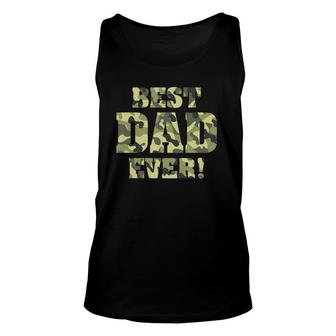 Best Dad Ever Camo Fathers Day Special Greatest Dad Hunting Unisex Tank Top - Seseable