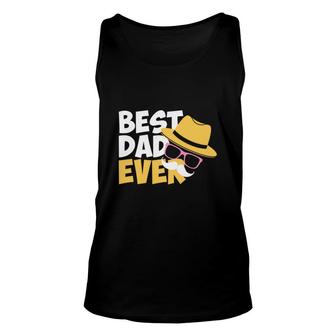 Best Dad Ever Impression Design Best Gift For Father Fathers Day Unisex Tank Top - Seseable