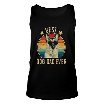 Best Dog Dad Ever Belgian Malinois Fathers Day Gift Unisex Tank Top - Seseable
