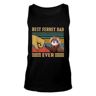 Best Ferret Dad Ever Funny Fathers Day Christmas Unisex Tank Top - Seseable