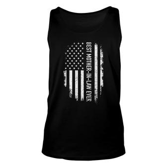 Best Mother-In-Law Ever Us American Vintage Flag Unisex Tank Top - Seseable