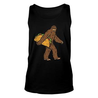 Bigfoot Sasquatch Tacos Funny Cinco De Mayo Mexican Food Unisex Tank Top - Seseable