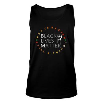 Black Lives Matter Blm Why Is Racism Still A Thing Unisex Tank Top - Seseable