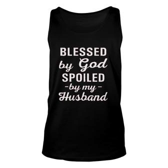 Blessed By God Spoiled New Trend 2022 Unisex Tank Top - Seseable