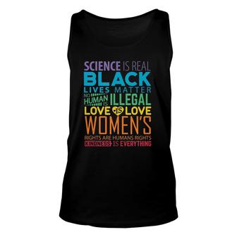 Blm Black Lives Matter Science Is Real Feminist Unisex Tank Top - Seseable